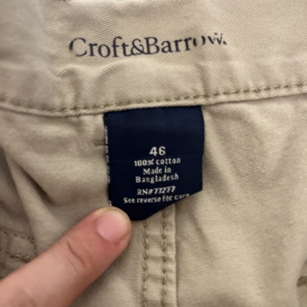 Croft&Barrow Cargo Shorts Mens Size 46 Tan Hiking‎ Outdoors Fishing Nature - Picture 4 of 10